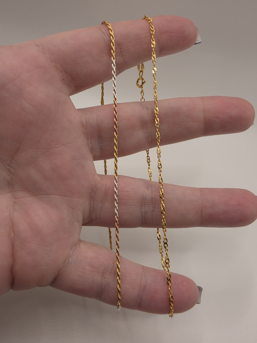 10 Inch Gold Over S925 Anklets